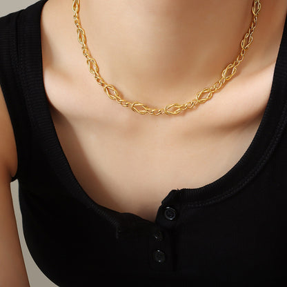 Brass Titanium Steel Necklace