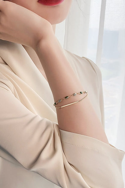 Alloy Double-Layered Bracelet