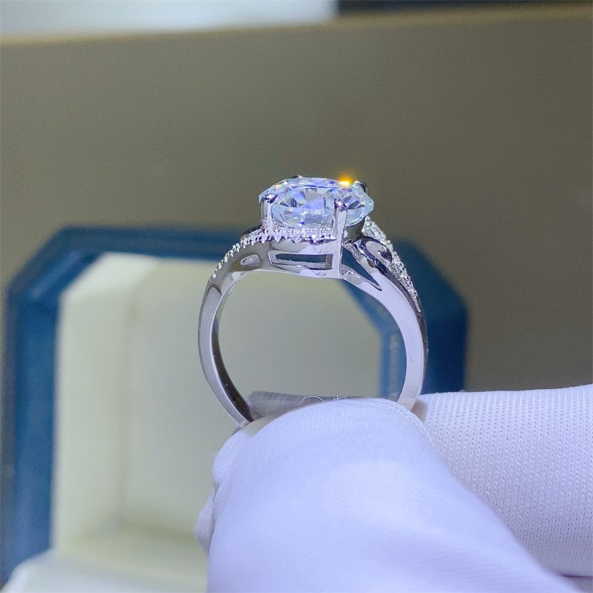 3 Carat Moissanite 925 Sterling Silver Ring